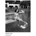 thumbnail image 1 of Elizabeth Talyor - Sitting on Diving Board Kicking Water Photo Print (8 x 10), 1 of 1