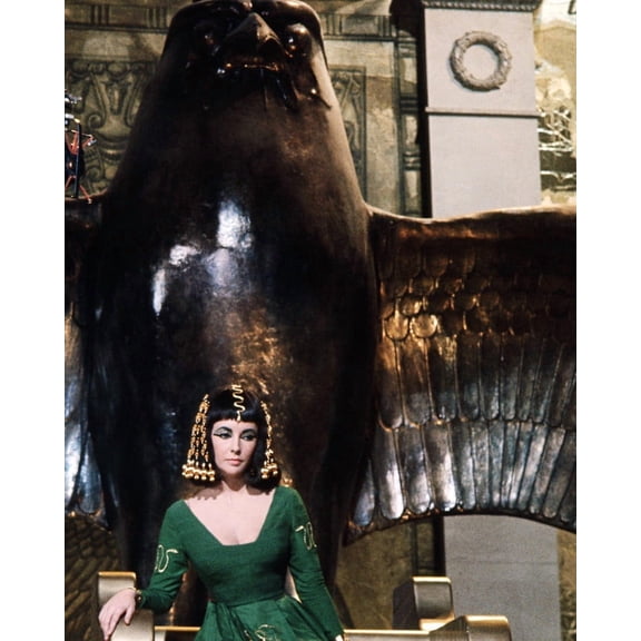 Elizabeth Taylor Cleopatra Giant Eagle On Set 24x36 HD Aluminum Wall Art