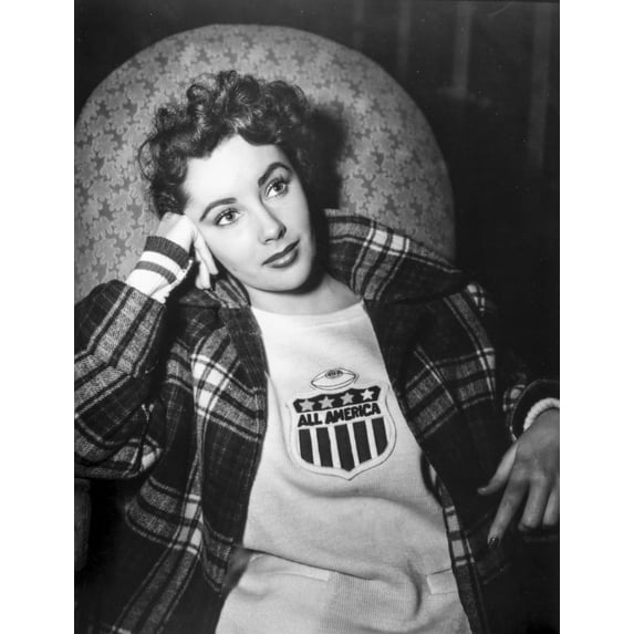 Elizabeth Taylor Day Dreaming in Classic Portrait Photo Print (24 x 30)