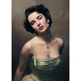 thumbnail image 1 of Elizabeth Taylor - Green Dress with Green Necklace Photo Print (8 x 10), 1 of 1