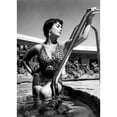 thumbnail image 1 of Elizabeth Taylor - Leopard Bathing Suit Sitting on Pool Ladder Photo Print (8 x 10), 1 of 1