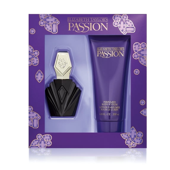 Elizabeth Taylor Passion Perfume Gift Set for Women, 2 Pieces