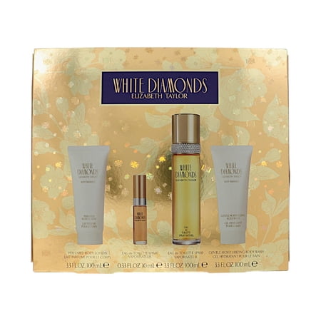 White Diamonds by Elizabeth Taylor 4 Pc Gift Set for Women