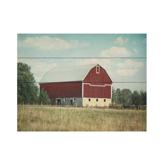 Elizabeth Urquhart 'Blissful Country VI' Wood Slat Art 12x16