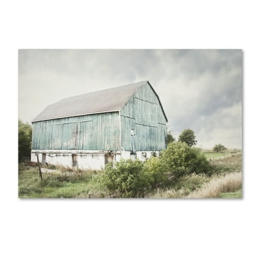 Elizabeth Urquhart 'Late Summer Barn I Crop' Canvas Art