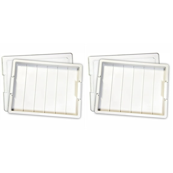 Elizabeth Ward Bead Storage Solutions Craft Supplies Organizer Tray (2 Pack)