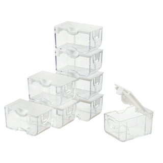 Lihua 3 Layers 18 Compartments Clear Storage Box Container Jewelry Bead Organizer Case, Black