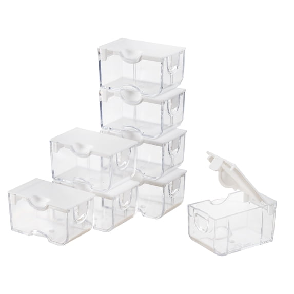 Elizabeth Ward Small Clear Bead Storage Containers, 1.06 x 2 x 1.13 Inches