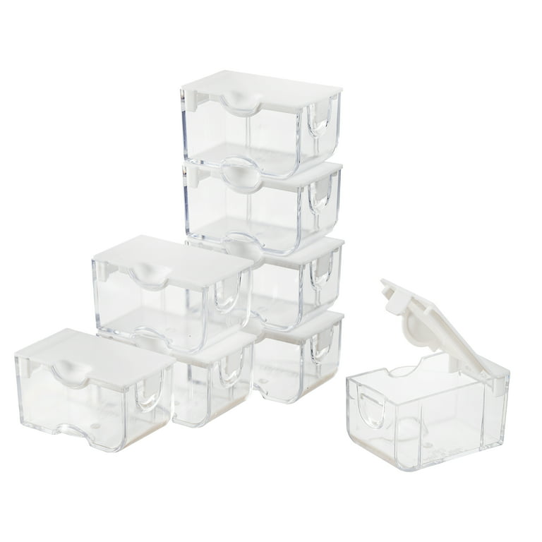 Elizabeth Ward Small Clear Bead Storage Containers, 1.06 x 2 x 1.13 Inches