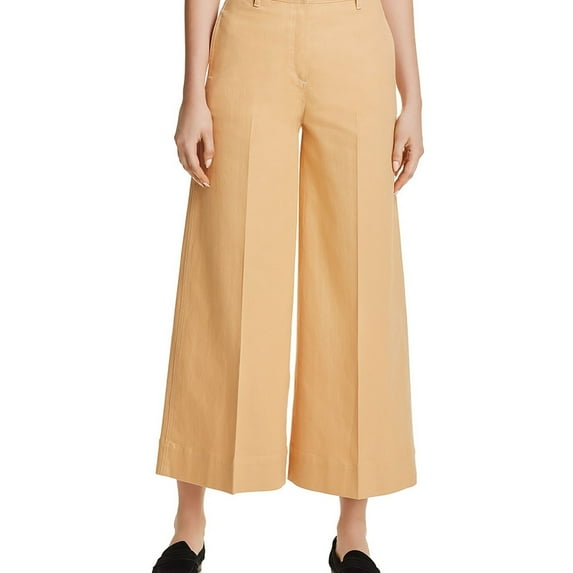 Elizabeth and James Womens Ace Casual Wide Leg Pants, Orange, 29