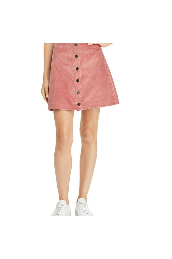 Womens Prewitt Corduroy Skirt, Pink, 8