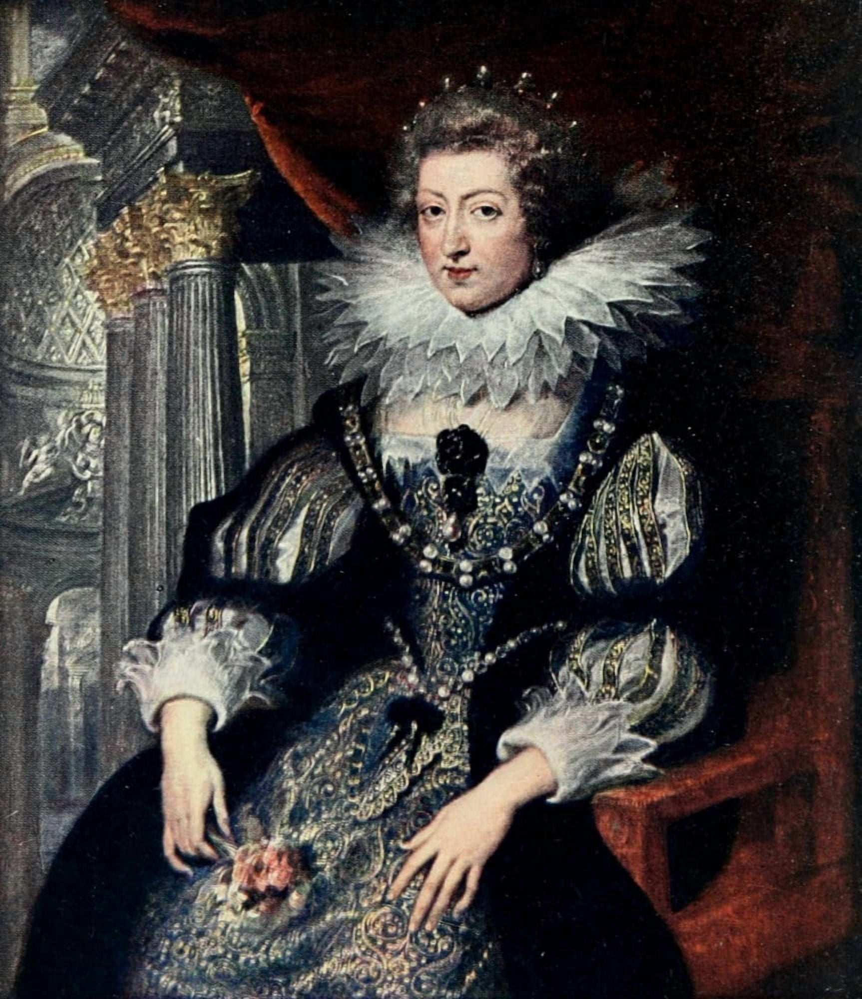 Elizabeth of France (Rubens 1908) Canvas Art - Peter Paul Rubens (24 x 36)