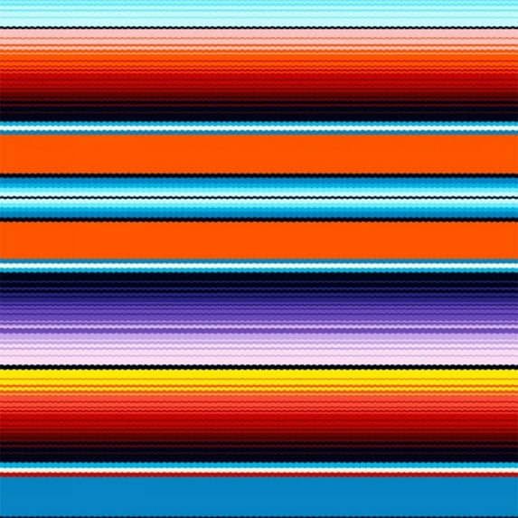 Elizabeth's Studio Fiesta Orange Serape Stripe