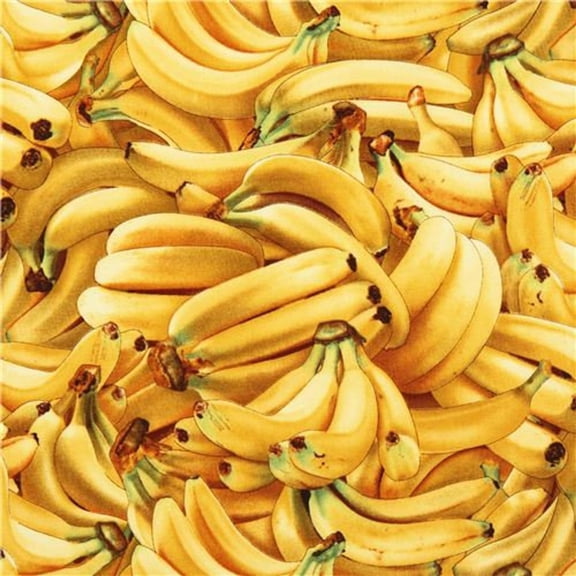 Elizabeth's Studio Food Festival Bananas 100% Cotton Sold By The Yard