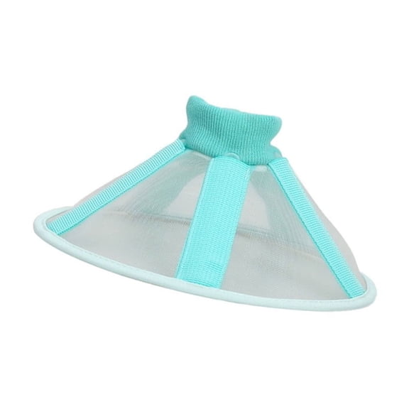 Elizabethan Collar For Pet Post Surgical Wound Protections Soft Comfortable Net Cone Adjustable Neckband Licking