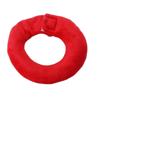 Elizabethan Collar, Pet Cone, Soft Cone, Adjustable Plush Pet Collar, 6inRed, Post-Surgery Recovery, Anti-Bite Protection, Birds, Rabbits, Pigs, 1 Pc