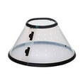thumbnail image 1 of Elizabethan Dog Cone Collars Lightweight Flexible Plastic Protect Vet Healing(Medium 8 1/2"-14 1/2" Clear), 1 of 1