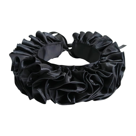 Elizabethan Faux Collar Renaissances Ruffle Neck Collar Victorian Colonial Neck Ruff Shawl Scarf for Costume Parties