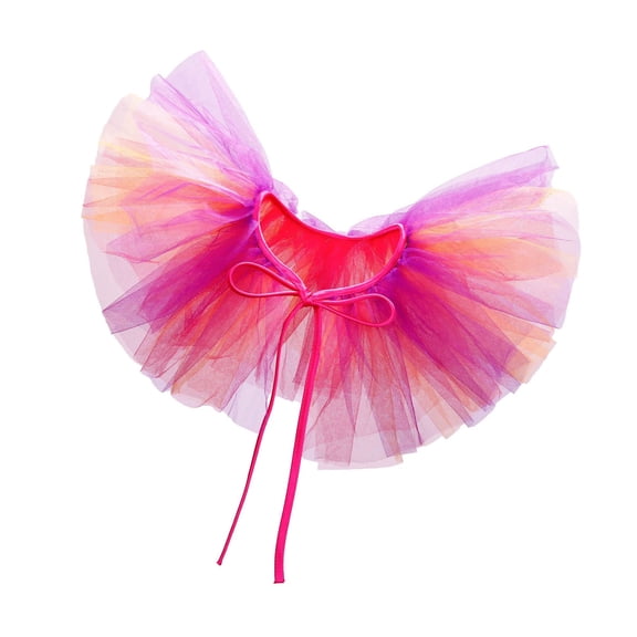 Elizabethan Neck Ruff Decorative Colorful Layered Mesh Detachable Collar for Historical Reenactments and Themed Event