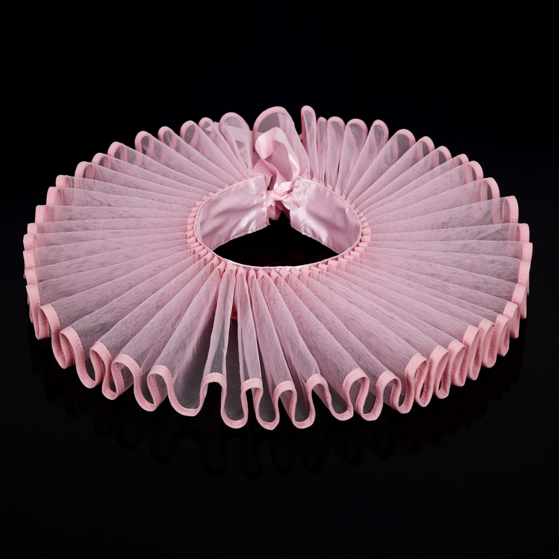 GRACEART Renaissance Elizabethaanse halsband met ruches, koffie, One Size (Fabrikant maat:ONESIZE