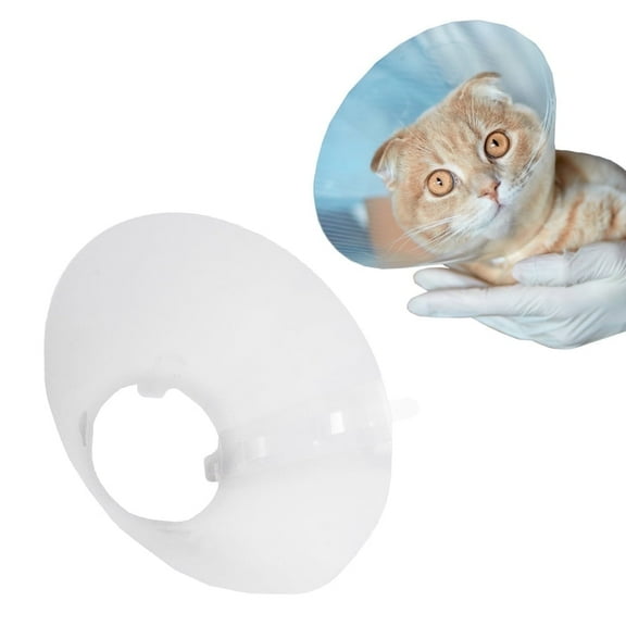Elizabethan Style Pet Collar, Size 12.5, Plastic Recovery Cone for Small Dogs, Cats, & Rabbits, Wound Healing, Protective Collar & Neck Cover for Pets