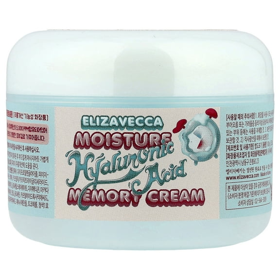 Elizavecca Moisture Hyaluronic Acid Memory Cream, 3.53 oz (100 g)