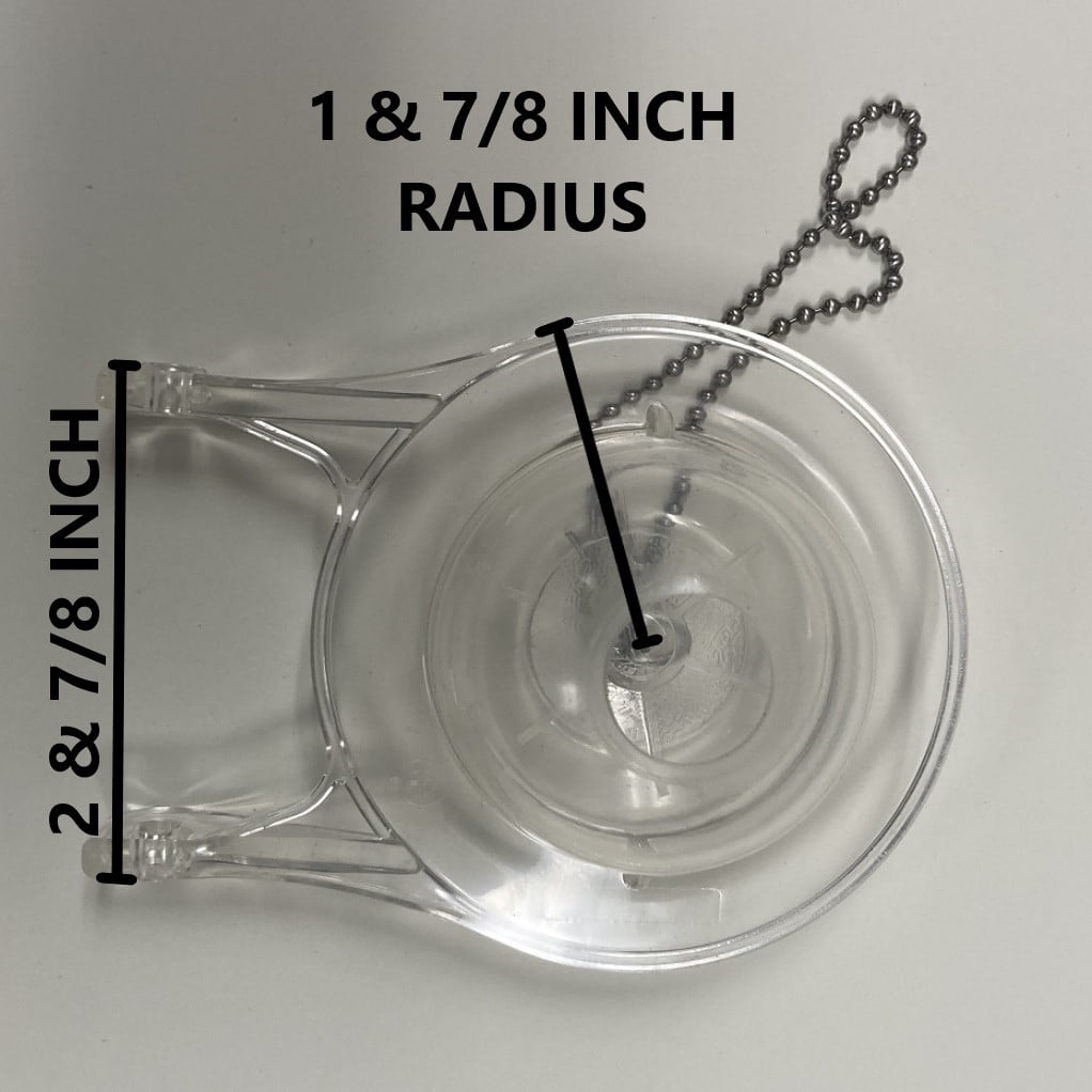 Eljer 3.5 inch Clear Silicone Flapper Valve Replacement by NuFlush