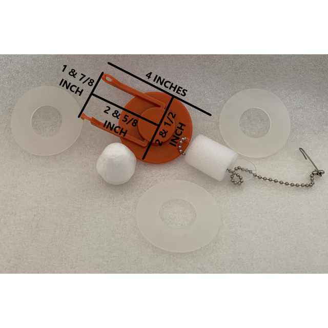 Eljer 495603100 Toilet Flapper Valve with Bouy (Float) Stays up