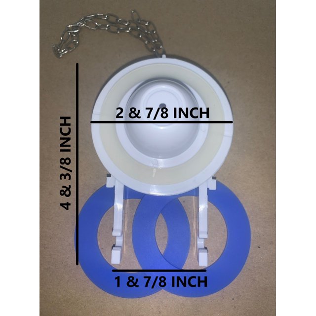 Eljer C04011 ABS 2 inch Toilet Flapper with Two Extra Silicone Seals