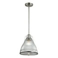 thumbnail image 1 of Elk Halophane 1 Light Pendant In Brushed Nickel 17245/1, 1 of 2