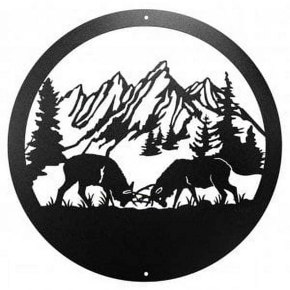Elk 24 Inch Art Scenic Sign