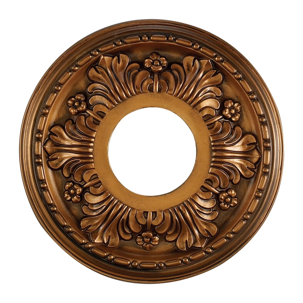 Antique Bronze 11" Acanthus Ceiling Medallion