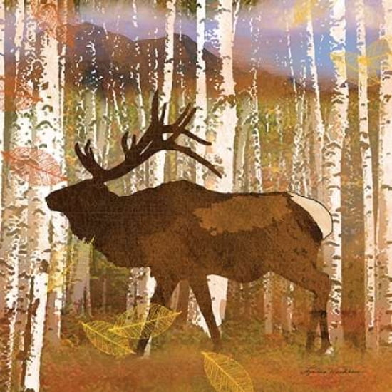Elk Canvas Art - Lynnea Washburn (24 x 24)