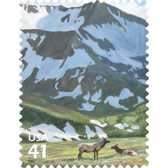 Elk Canvas Art - US POSTAL SERVICE (22 x 28)