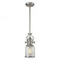 thumbnail image 1 of Elk Chadwick 1 Light Pendant In Satin Nickel 67742-1, 1 of 2