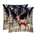 thumbnail image 1 of Elk Deer Covers - Set of 2 Throw Pillow Covers with Unique Patterns for Living Room Decor - Available in 16x16, 18x18, and 20x20 Inches Throw Pillows for All Occasions, 1 of 6
