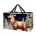 thumbnail image 1 of Elk Deer Large Foldable Oxford Cloth Tote Bag Cube Organizer Collapsible Bucket, 1 of 7