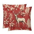 thumbnail image 1 of Elk Deer Sumptuous Velvet Throw Pillow Covers Set of 2, Decorative Bed Pillow Cases with Unique Patterns for Home Decor, Sizes 16x16, 18x18, 20x20 Inches, 1 of 6