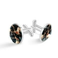 thumbnail image 1 of Elk Elegant Men's Cufflinks Set for Formal Attire, Made of Stainless Steel, for Business Meetings and Special Occasions, 1 of 6