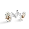 thumbnail image 1 of Elk Elegant Men's Cufflinks for Formal Attire, Crafted in Stainless Steel for Sophisticated Look, for Business Meetings and Special Occasions, 1 of 6