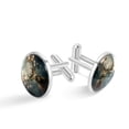 thumbnail image 1 of Elk Elegant Men's Cufflinks for Formal Attire, Made of Stainless Steel, Ideal for Weddings and Business Meetings, 1 of 6