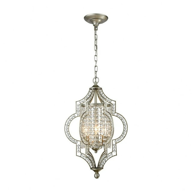 Elk Gabrielle 3 Light Chandelier in Aged Silver 16270/3