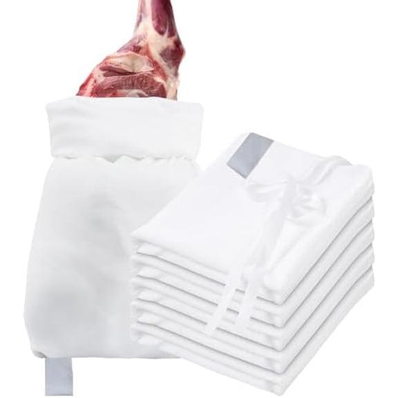 Elk Game Bags- 5-Pack Reusable Heavy-Duty Game Bag Hunting, Breathable Meat Hunting Bag, Elk Hunting Gear with Reflective Strip for Elk, Caribou, Deer, Moose, Antelope, 48" x 4, 28" x 1