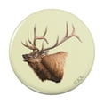 thumbnail image 1 of Elk Head Hunting Pinback Button Pin, 1 of 5