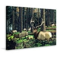 thumbnail image 1 of "Elk Herd" Painting Print on Wrapped Canvas, 1 of 7