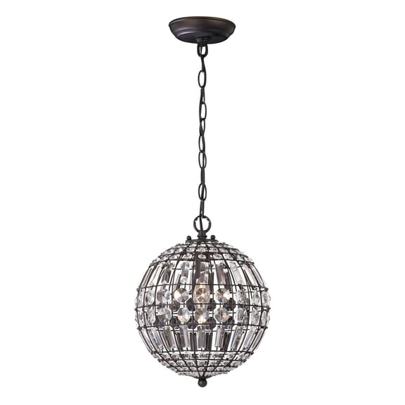 Elk Home 10.25-Inch Wide Talgarth Pendant, Transitional, Dark Bronze