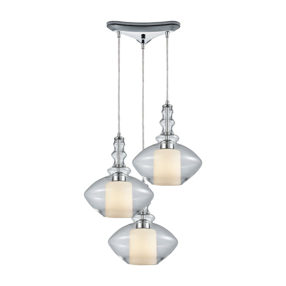 Elk Home 10-Inch Wide Alora Pendant, Contemporary, Polished Chrome