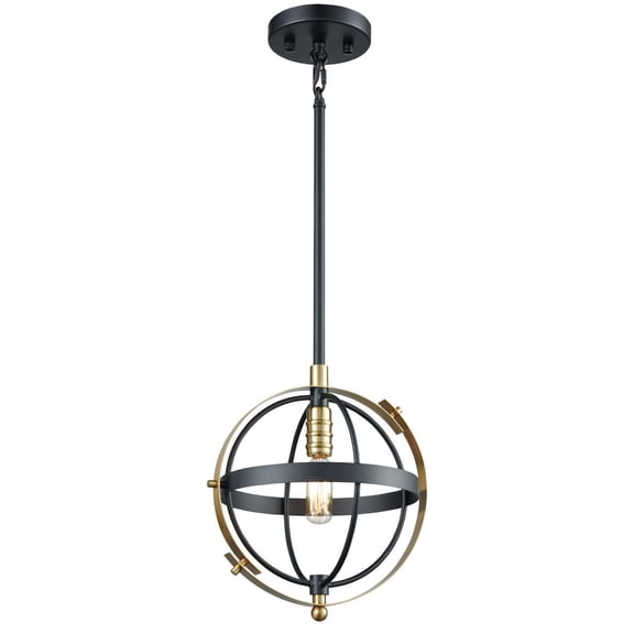 Elk Home 10-Inch Wide Caldwell Mini Pendant, Transitional, Matte Black
