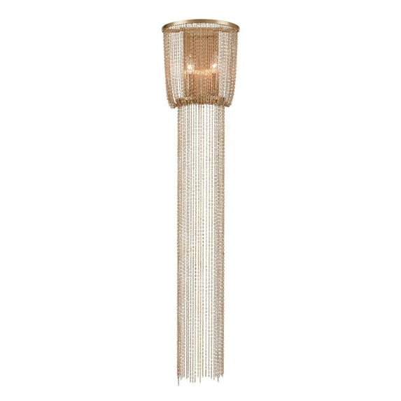 Elk Home 10-Inch Wide Golden Thread Sconce, Transitional, Aged Brass