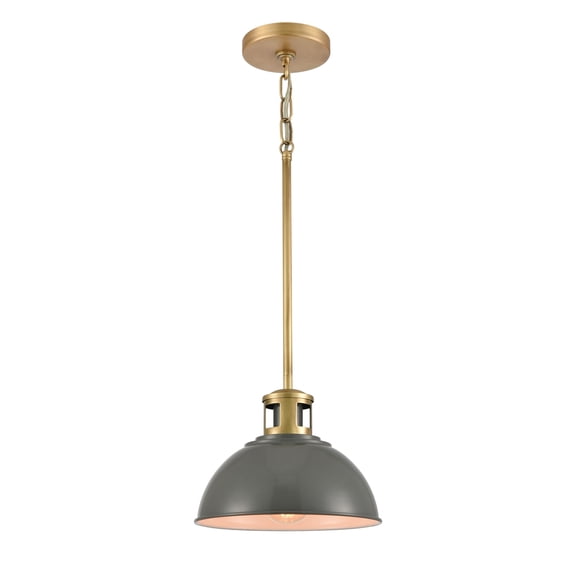 Elk Home Lyndon 10-inch Wide 1-Light Mini Pendant in Gray